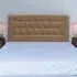 Lona Single Buttoned Headboard - Cream, Chenille