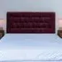 Lona Small Double Buttoned Headboard - Purple, Chenille