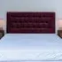 Lona Super King Size Buttoned Headboard - Purple, Chenille