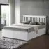 Malmo Double Ottoman Bed with Storage - White, Rubberwood