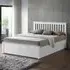Malmo King Size Ottoman Bed Frame with Storage - White