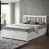 Malmo Small Double Ottoman Bed Frame with Storage - White