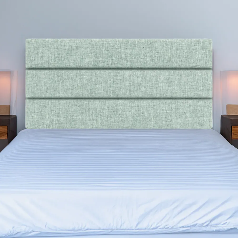 Milan Double Headboard - Blue, Linen