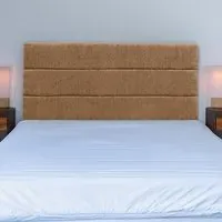 Milan Double Headboard - Cream, Chenille