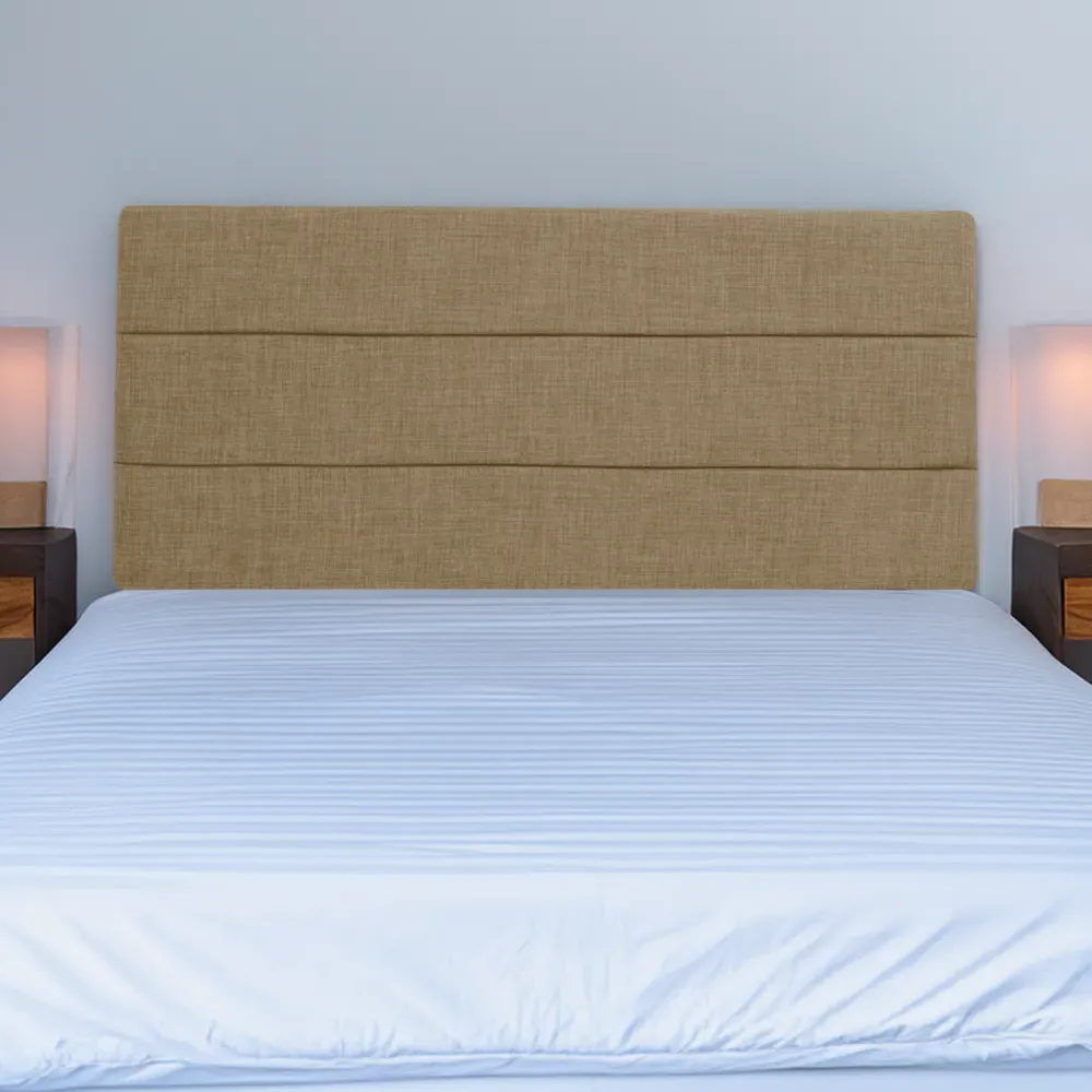 Milan Double Headboard - Cream, Linen