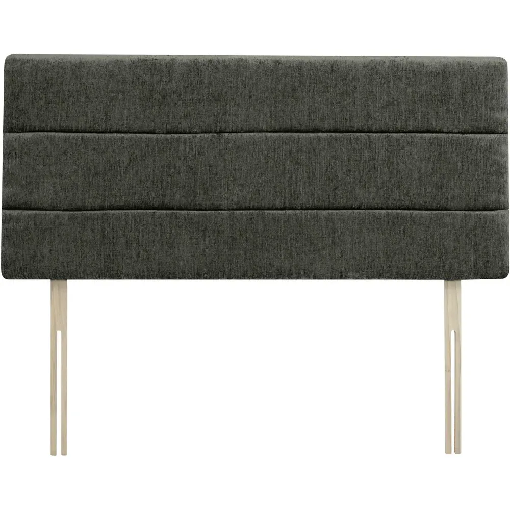 Milan Double Headboard - Grey, Chenille