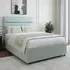 Milan King Size Divan Base with 2 Drawers - Duck Egg, Linen