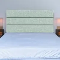 Milan King Size Headboard - Duck Egg, Linen