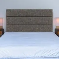 Milan King Size Headboard - Grey, Linen