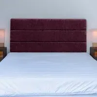 Milan Single Headboard - Aubergine, Chenille