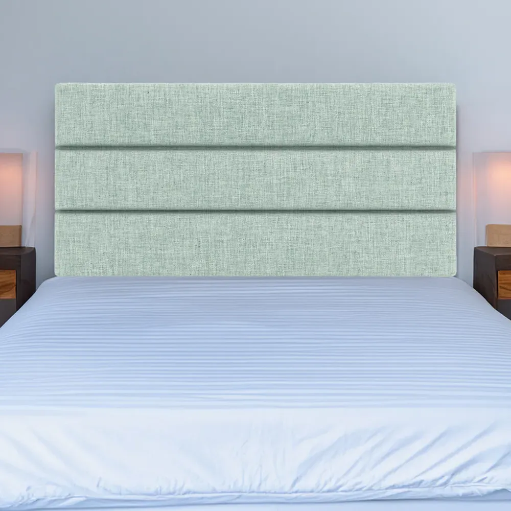 Milan Single Headboard - Blue, Linen