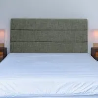 Milan Single Headboard - Charcoal, Linen