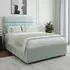 Milan Small Double Divan Base - Duck Egg, Linen