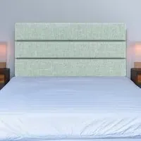 Milan Small Double Headboard - Blue, Linen