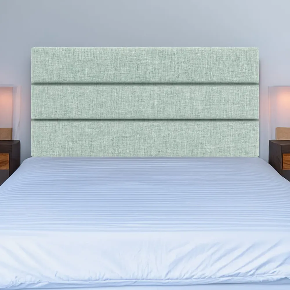 Milan Small Double Headboard - Blue, Linen