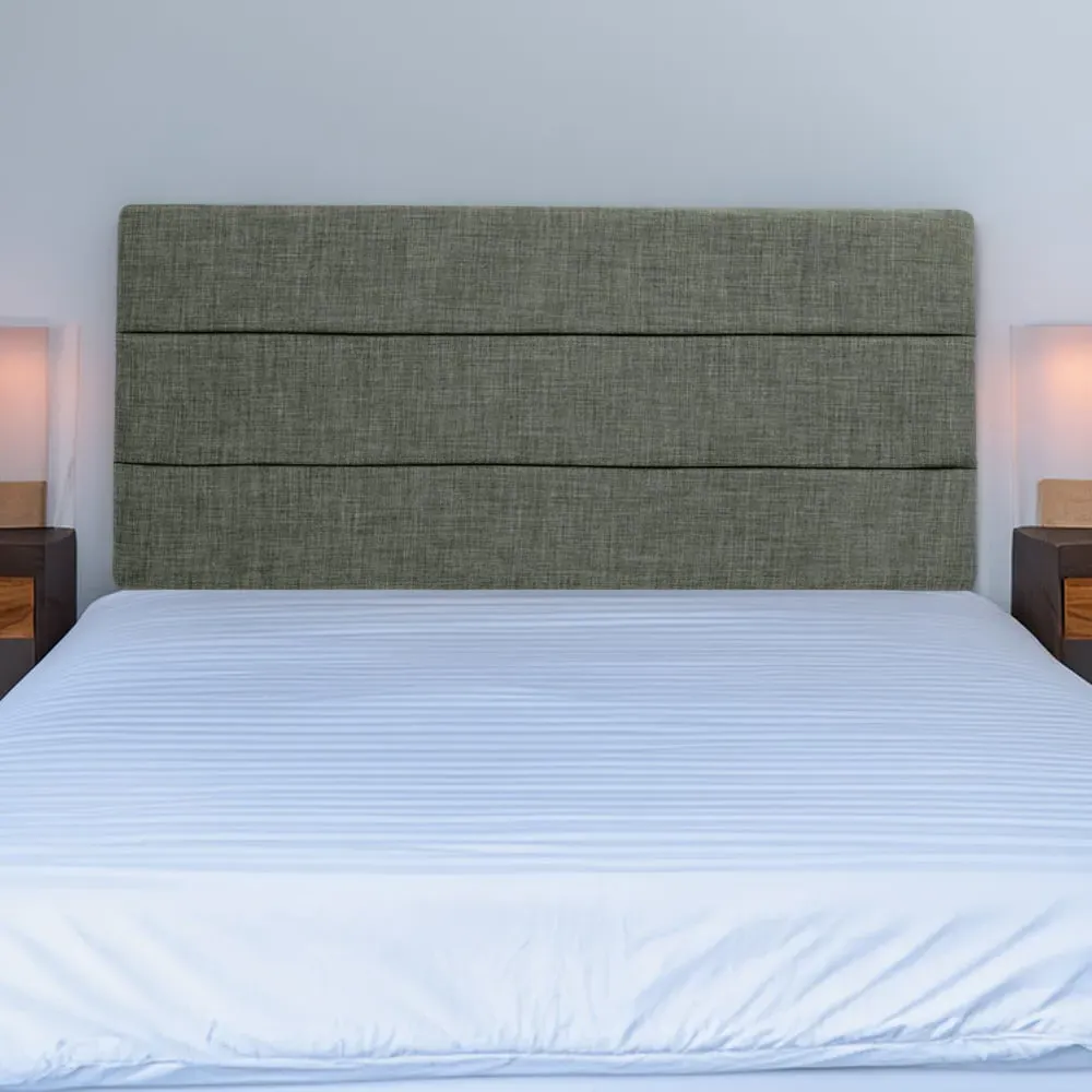 Milan Small Double Headboard - Charcoal, Linen image