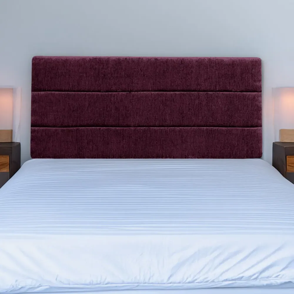 Milan Small Double Headboard - Purple, Chenille