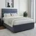 Milan Super King Divan Base with 4 Drawers - Midnight, Linen