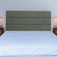 Milan Super King Headboard - Charcoal, Linen