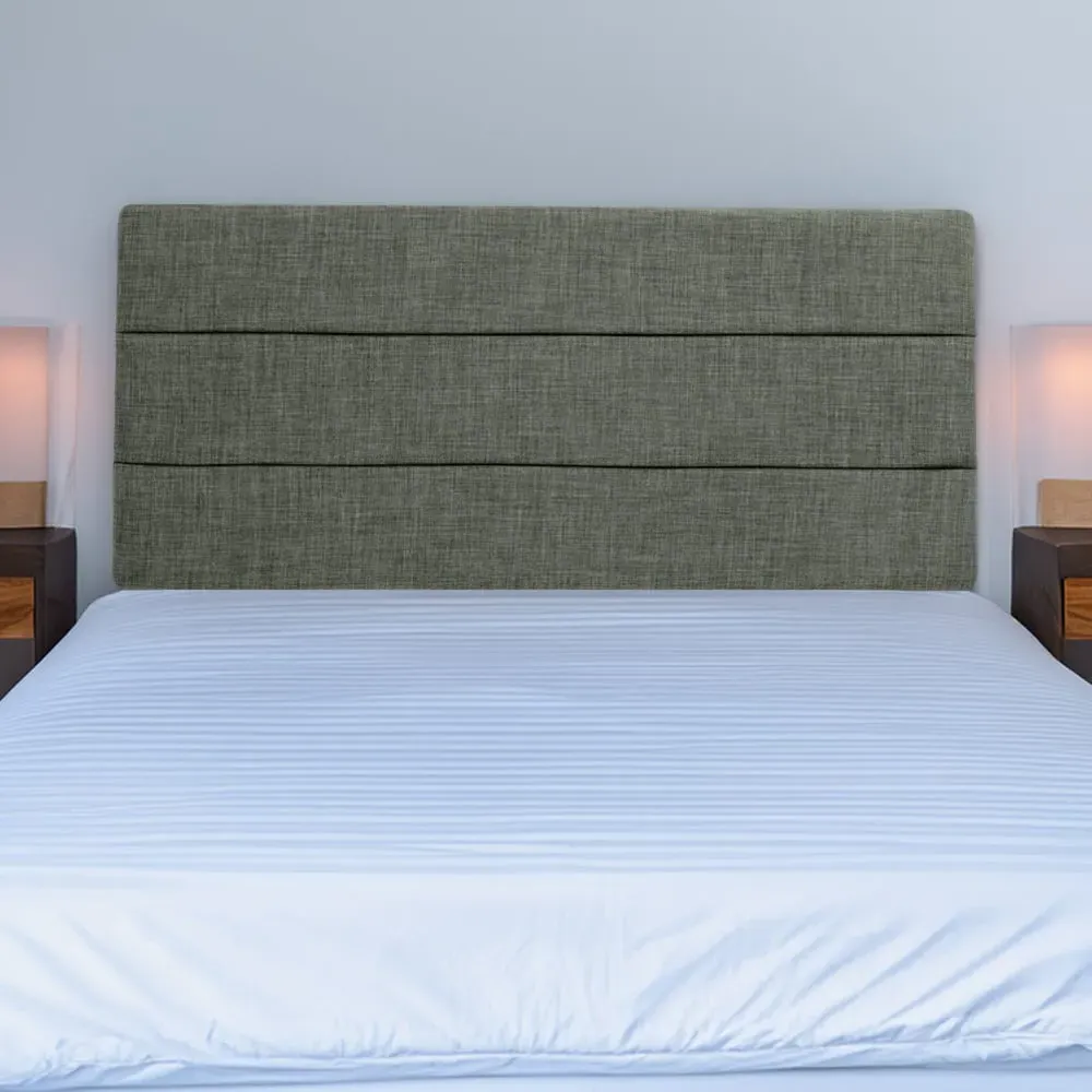 Milan Super King Headboard - Charcoal, Linen