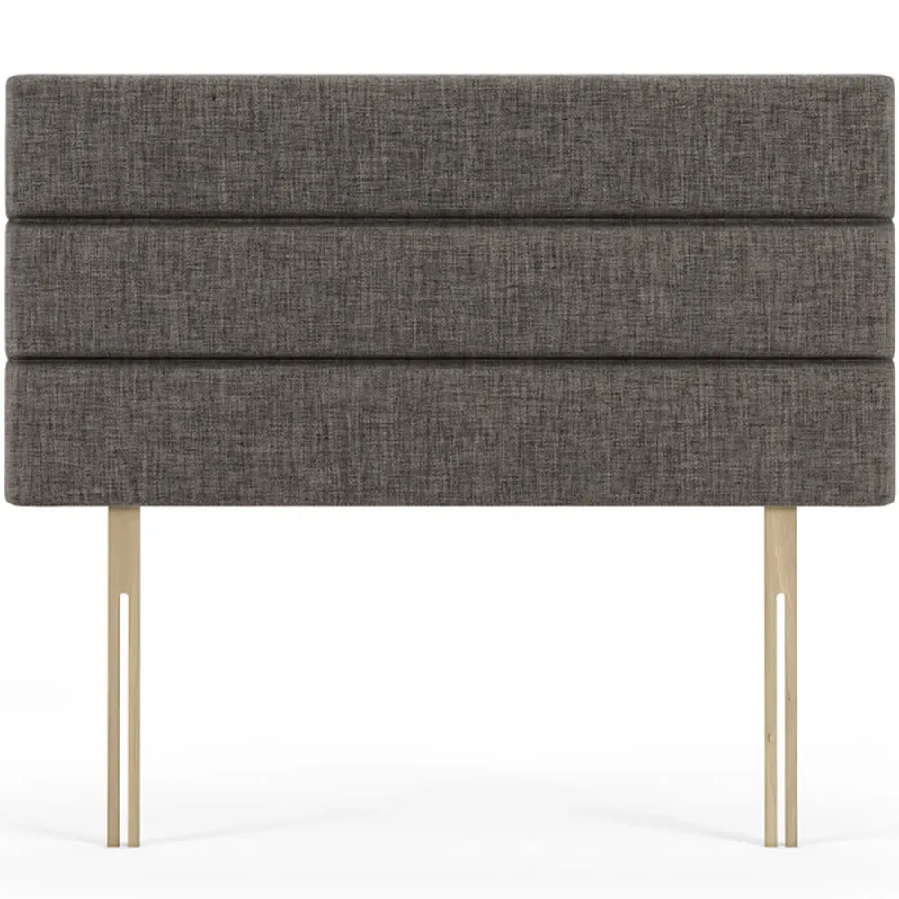 Milan Super King Size Headboard - Grey, Linen