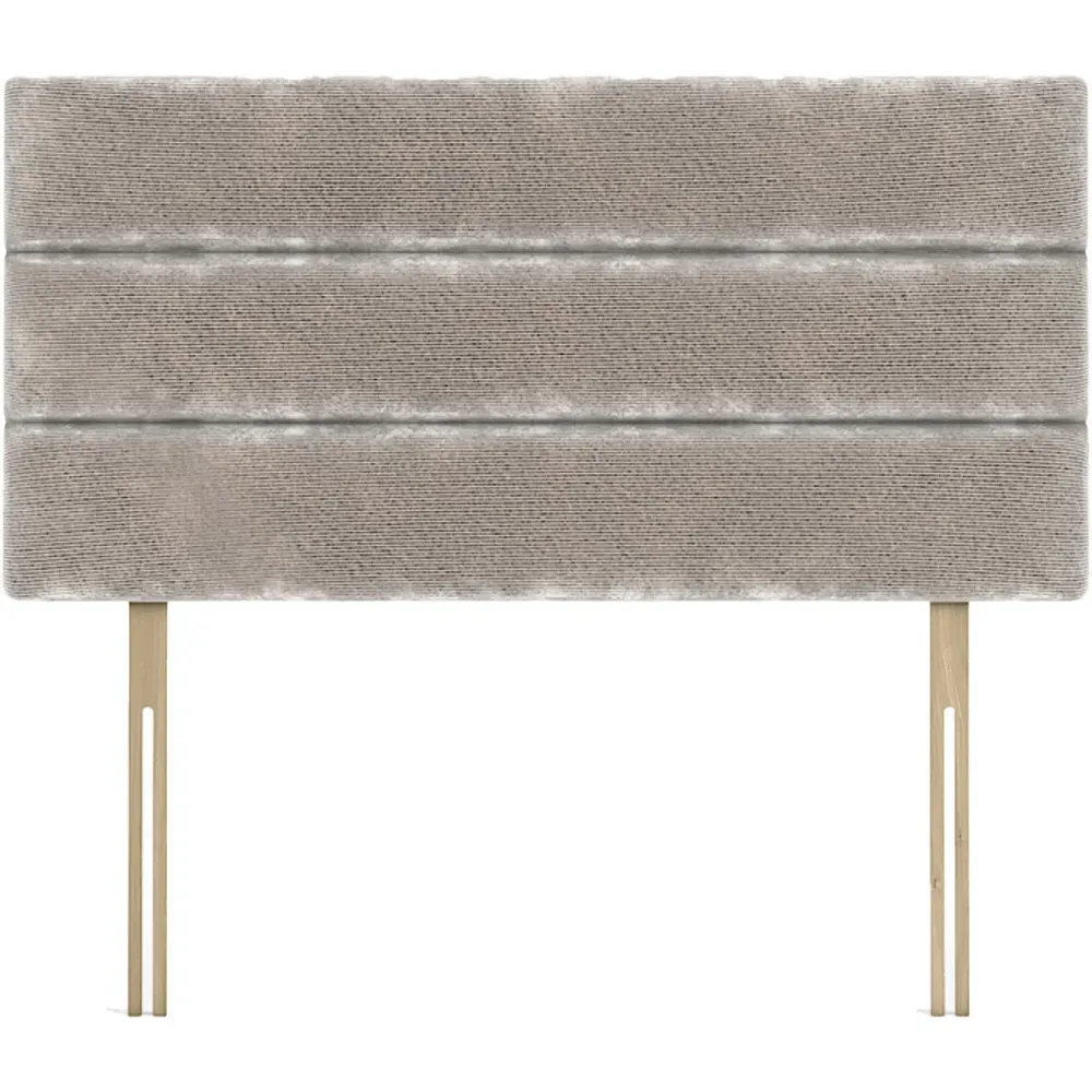 Milan Super King Size Headboard - Silver, Chenille