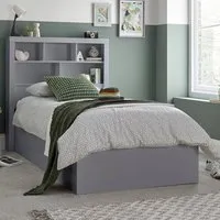 Oscar Wooden Ottoman Bed with Storage - Grey