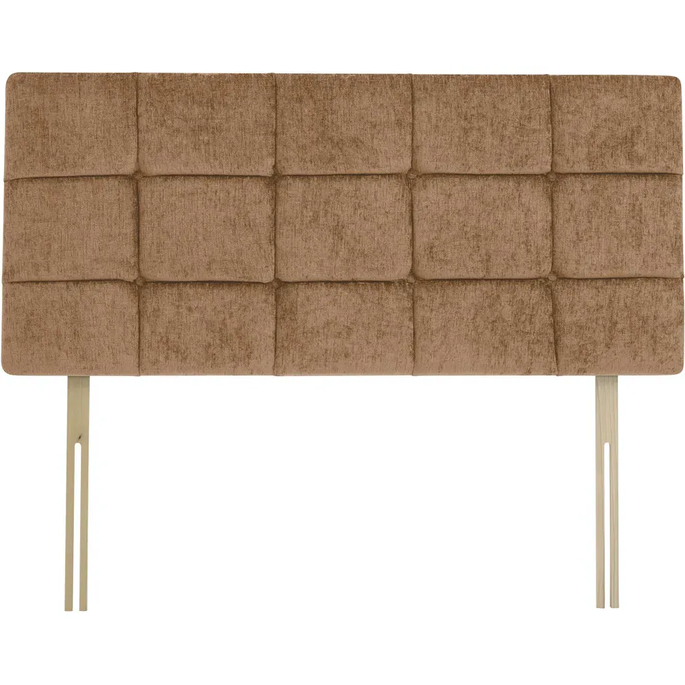 Pearl King Size Squared Headboard - Cream, Chenille