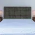Pearl Small Double Squared Headboard - Grey, Chenille