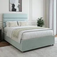Single Divan Base - Duck Egg, Linen