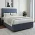 Single Divan Base with 2 Drawers - Blue, Linen