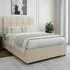 Single Divan Base with Storage - Cream, Velvet