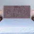 Single Lona Buttoned Headboard - Brown, Velvet