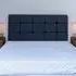 Single Pearl Squared Headboard - Midnight, Linen