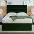 Small Double Divan Base - Green, Velvet