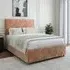 Small Double Divan Base with Valencia Headboard - Cream, Chenille