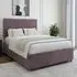 Small Double Naples Divan Base with Valencia Headboard - Mauve, Linen