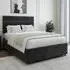 Super King Divan Base with 2 Drawers - Black, Velvet