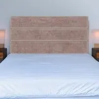 Super King Naples Velvet Milan Lined Headboard - Mink