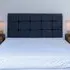 Super King Pearl Squared Headboard - Blue, Linen