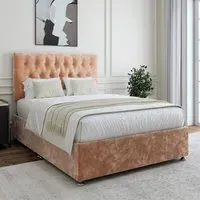 Super King Size Divan Base - Cream, Chenille