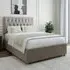 Super King Size Divan Base - Grey, Linen