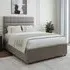 Super King Size Divan Base with 4 Drawers - Grey, Linen
