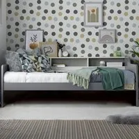 Tyler Single Guest Bed - Grey, Pine