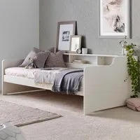 Tyler Single Guest Bed - White, Pine