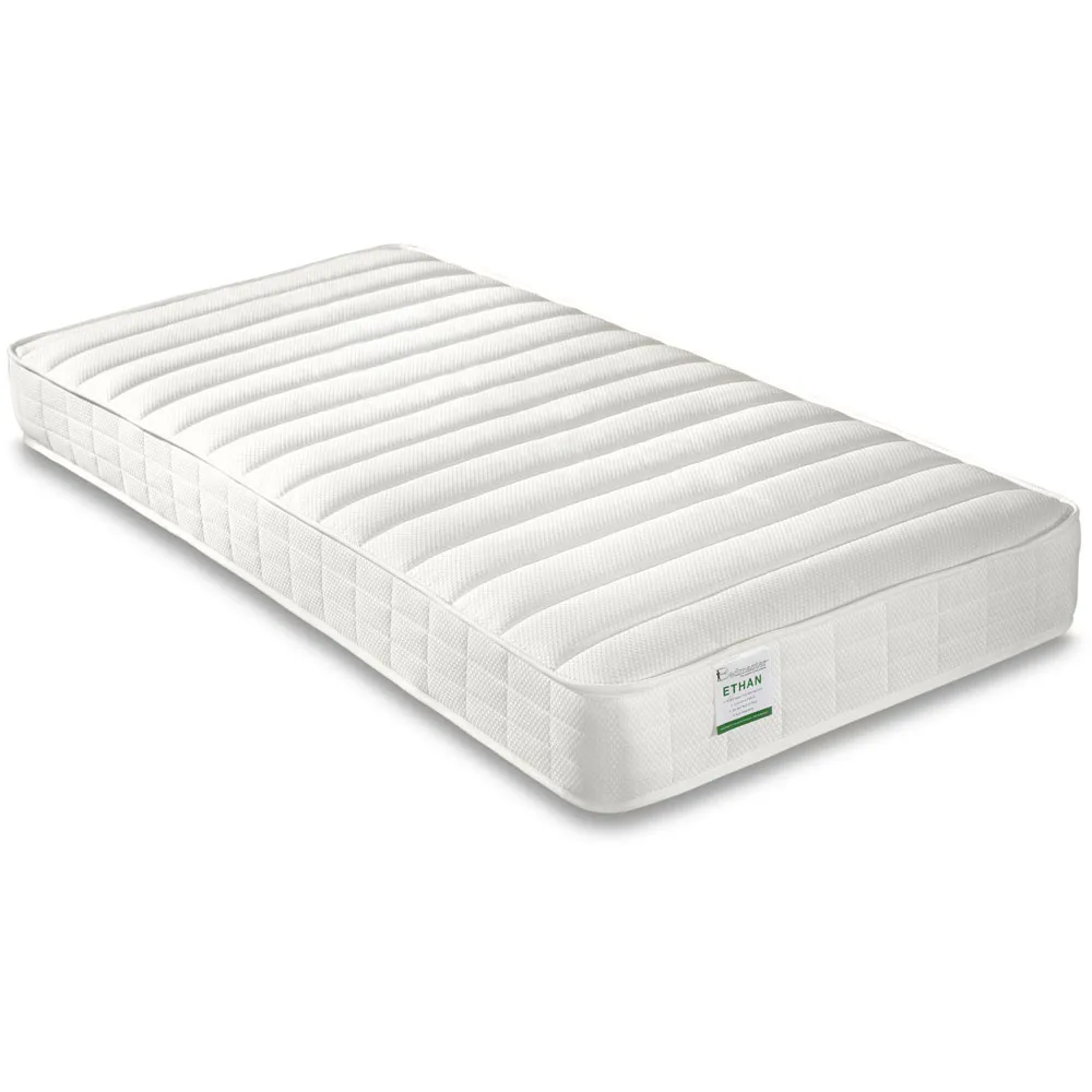 Tyler Single Guest Bed with Spring Mattress - Grey, Pine