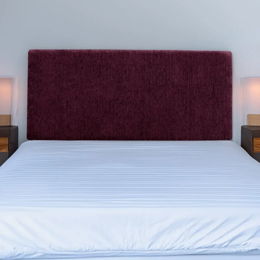 Valencia Double Headboard - Aubergine, Chenille