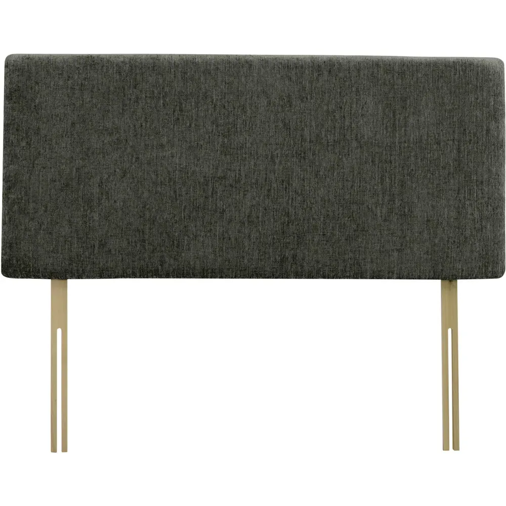 Valencia Small Double Headboard - Charcoal, Chenille