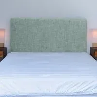 Valencia Small Double Headboard - Duck Egg, Linen