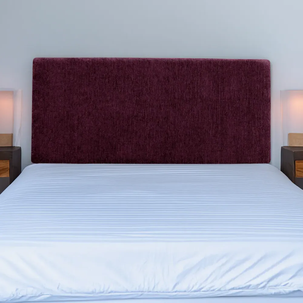 Valencia Small Double Headboard - Purple, Chenille
